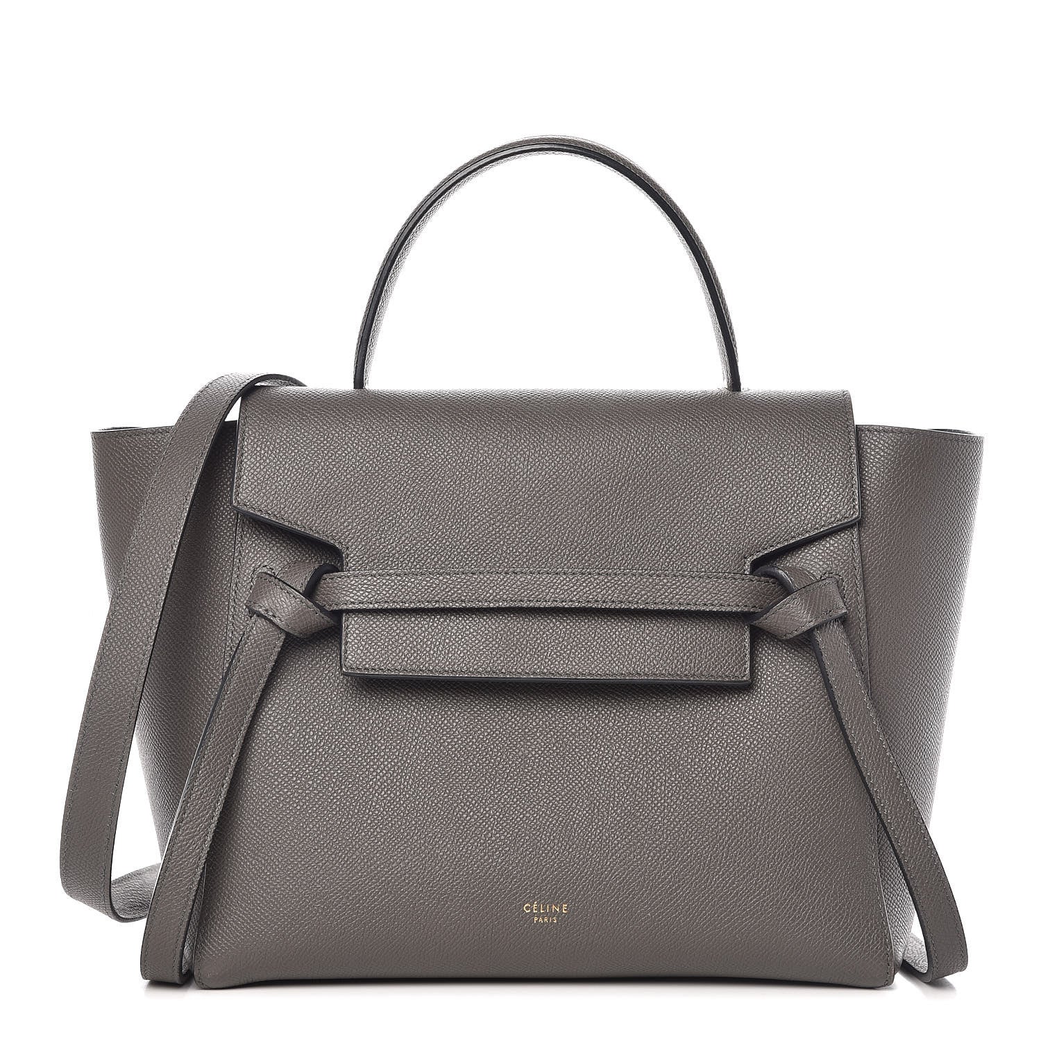 Celine Grained Calfskin Micro Belt Bag Grey 1 of 10