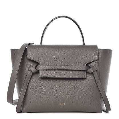 Celine Grained Calfskin Micro Belt Bag Grey 1 of 10