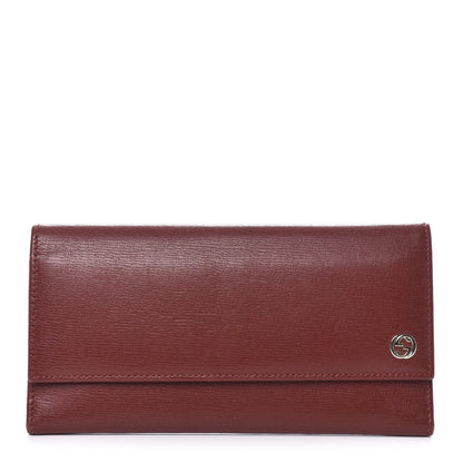 Gucci Calfskin GG Continental Wallet Red 1 of 8