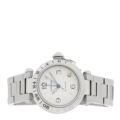 Cartier Stainless Steel 35mm Pasha GMT Automatic Watch 2 of 4