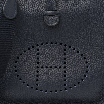 Hermes Taurillon Clemence Evelyne TPM Bleu Nuit 8 of 10