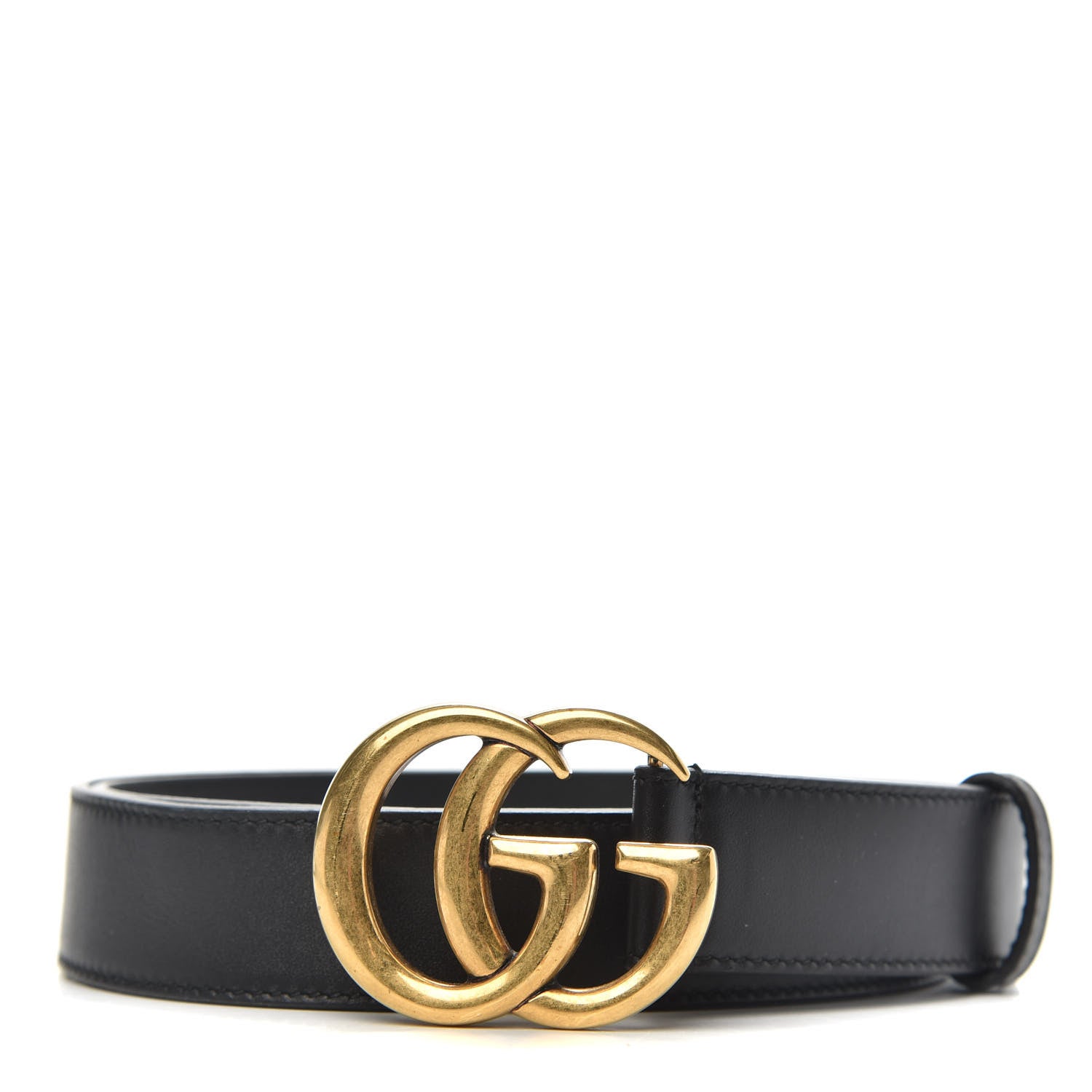 Gucci Calfskin Double G 30mm Belt 90 36 Black 1 of 5