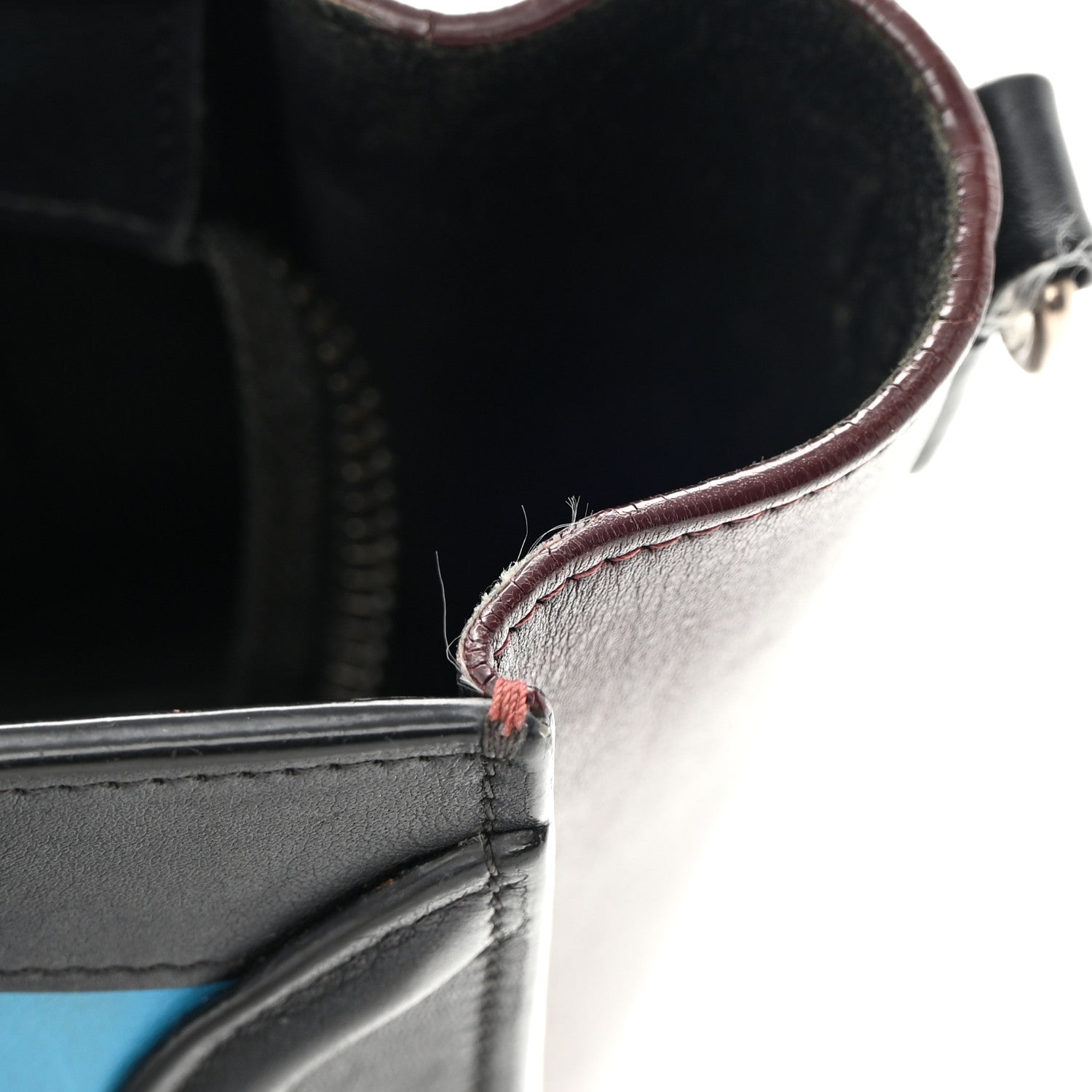 Celine Smooth Calfskin Nano Tri-Color Luggage Turquoise 12 of 17