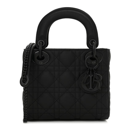 Christian Dior Ultra Matte Calfskin Cannage Mini Lady Dior Black 1 of 13