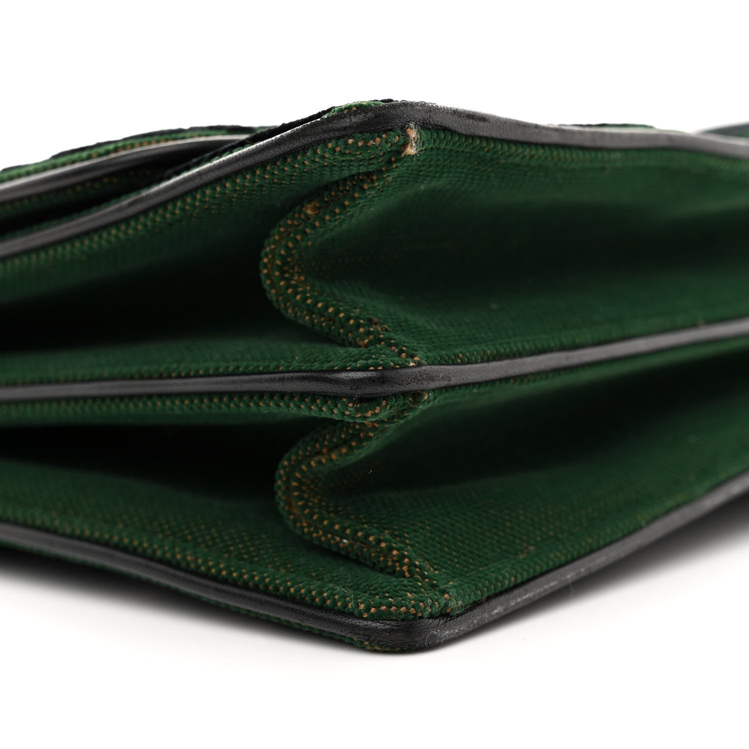 Christian Dior Velvet Monogram Diorama Satchel Green 9 of 16