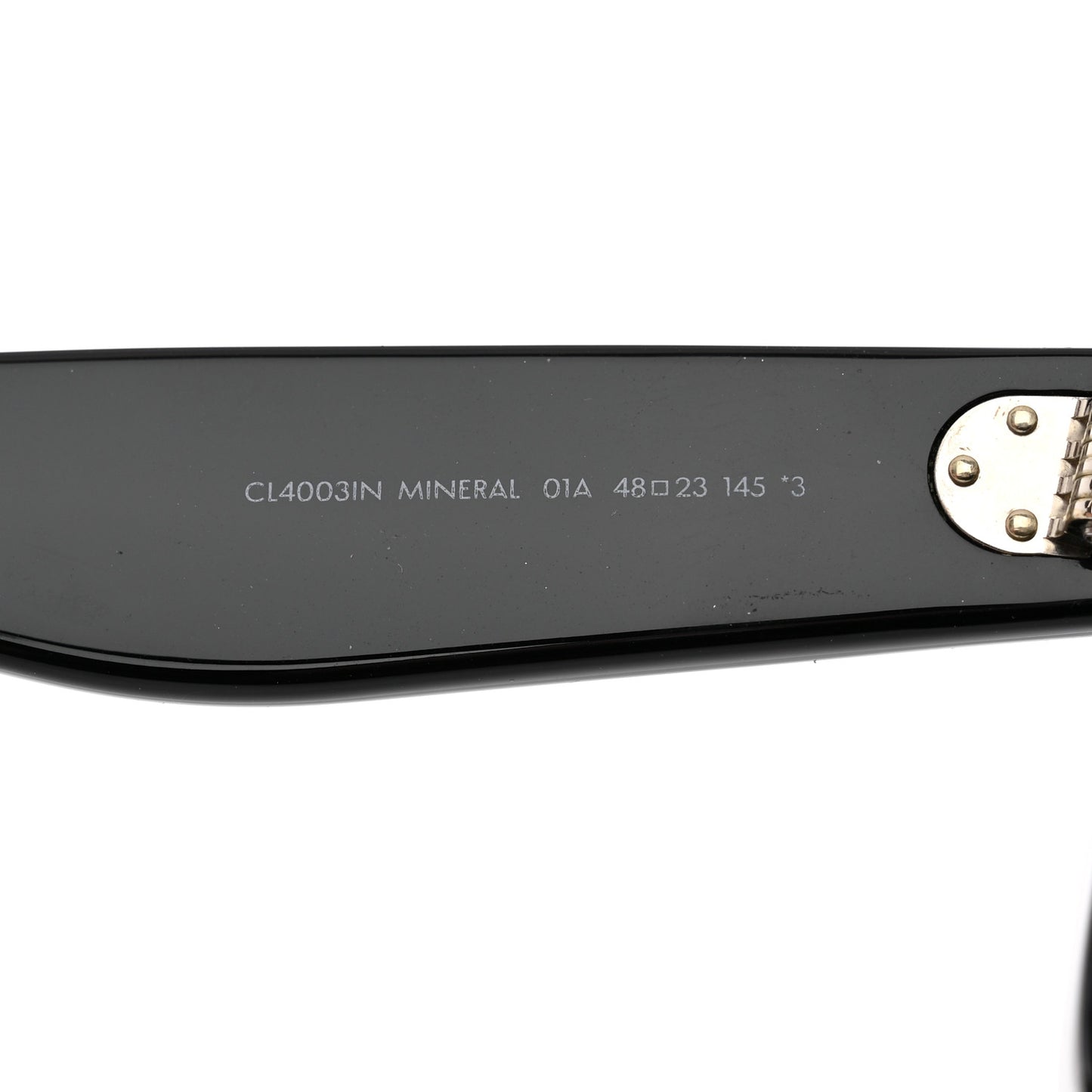 Acetate Studded Mineral Round Sunglasses CL40031N Black
