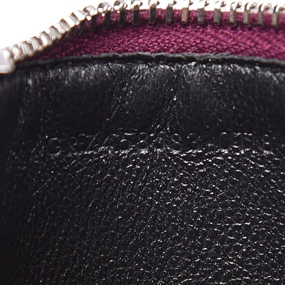 Saint Laurent Grained Calfskin 5 Fragments Zip Pouch Card Holder Pivoine 8 of 10