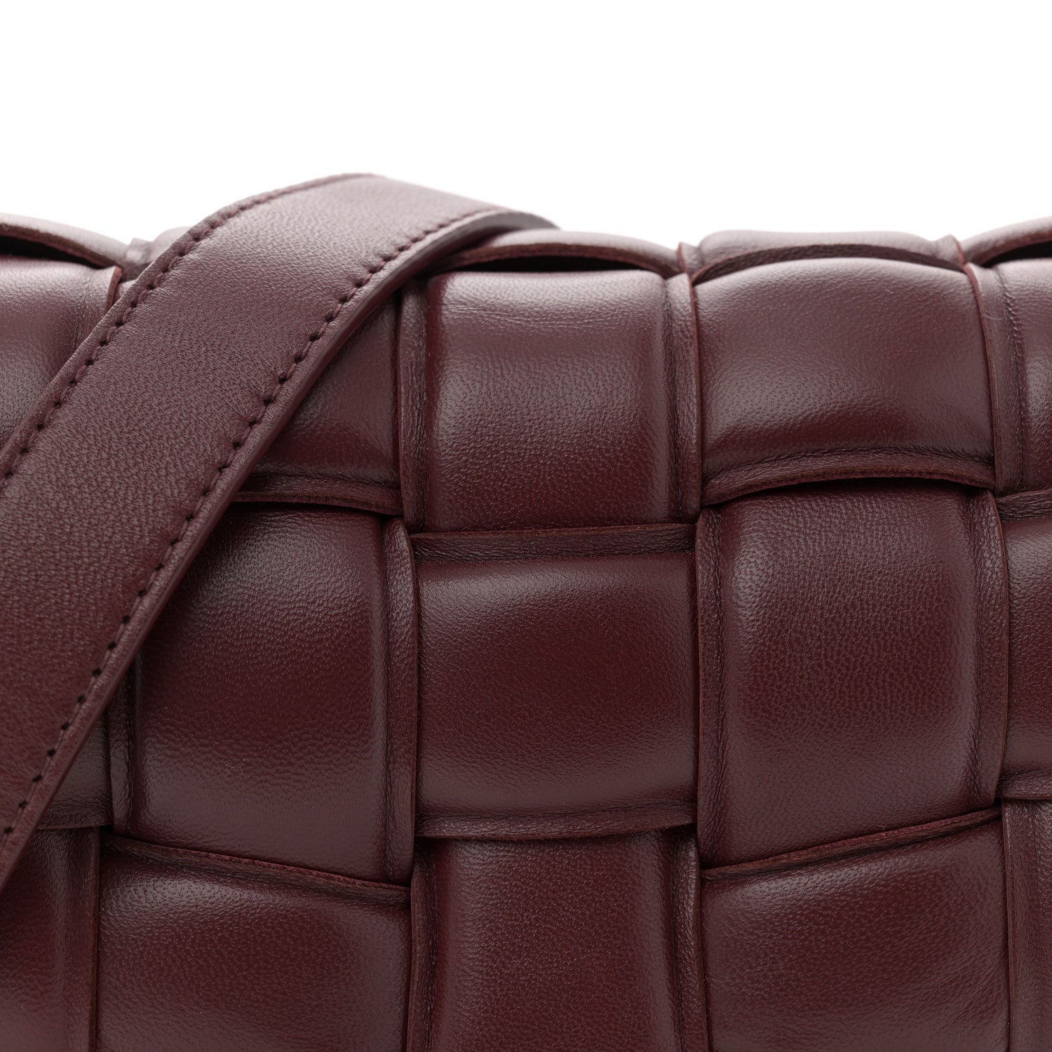 Bottega Veneta Nappa Maxi Intrecciato Small Padded Cassette Crossbody Bag Barolo 8 of 10