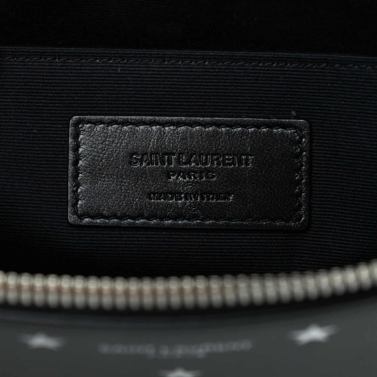 Saint Laurent Calfskin Star Logo Zipped Tablet Pouch Black 6 of 7