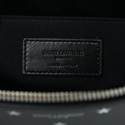 Saint Laurent Calfskin Star Logo Zipped Tablet Pouch Black 6 of 7