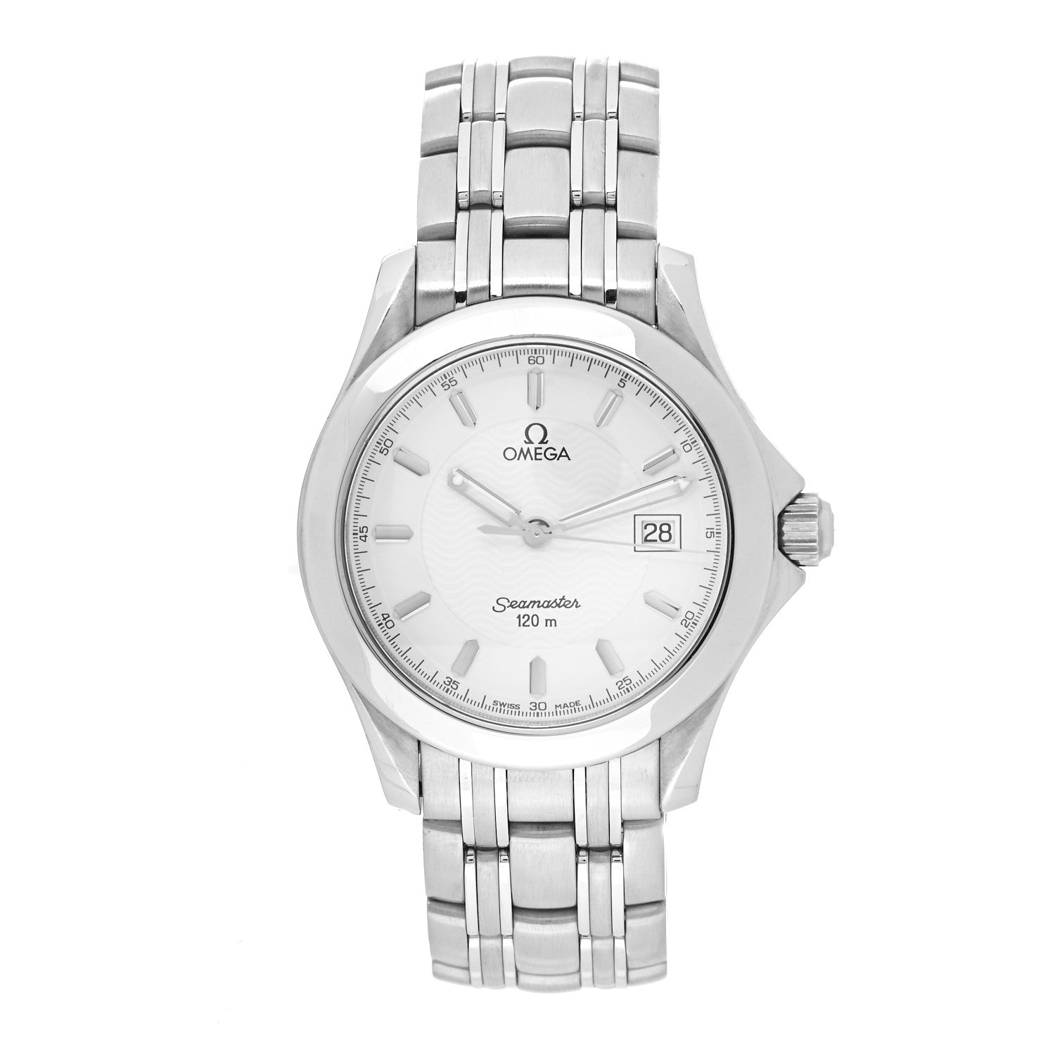 Omega Stainless Steel 36mm Seamaster Quartz Watch White 2511.21 1 of 4
