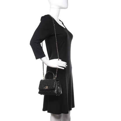 Chanel Caviar Quilted Extra Mini Coco Handle Flap Black 2 of 10