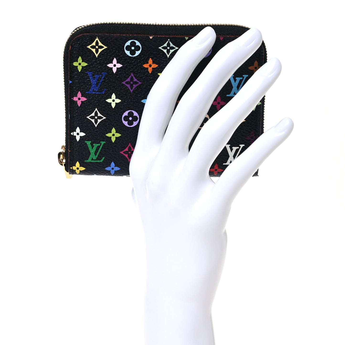 Monogram Multicolor Zippy Coin Purse Black Violet