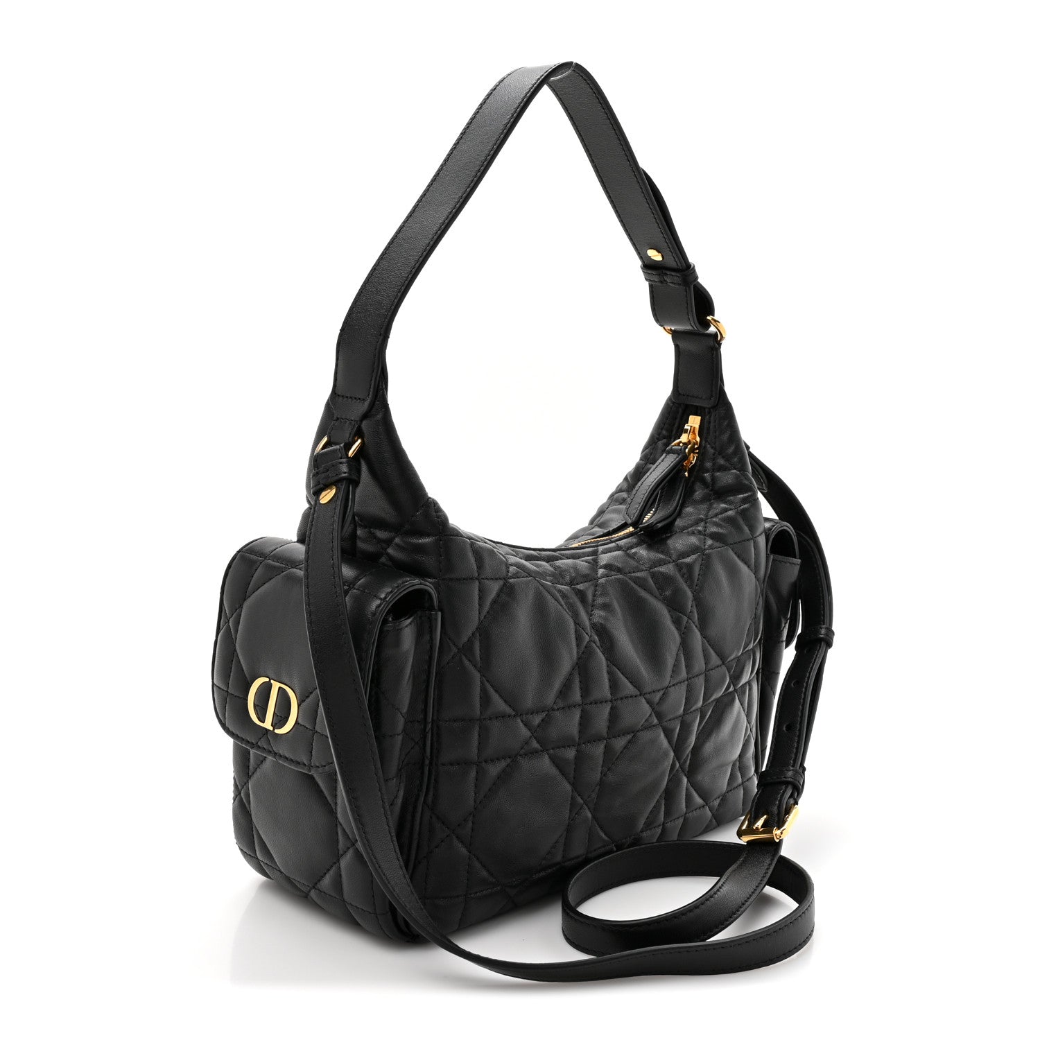Christian Dior Lambskin Macrocannage Medium D-Dream Bag Black 3 of 10