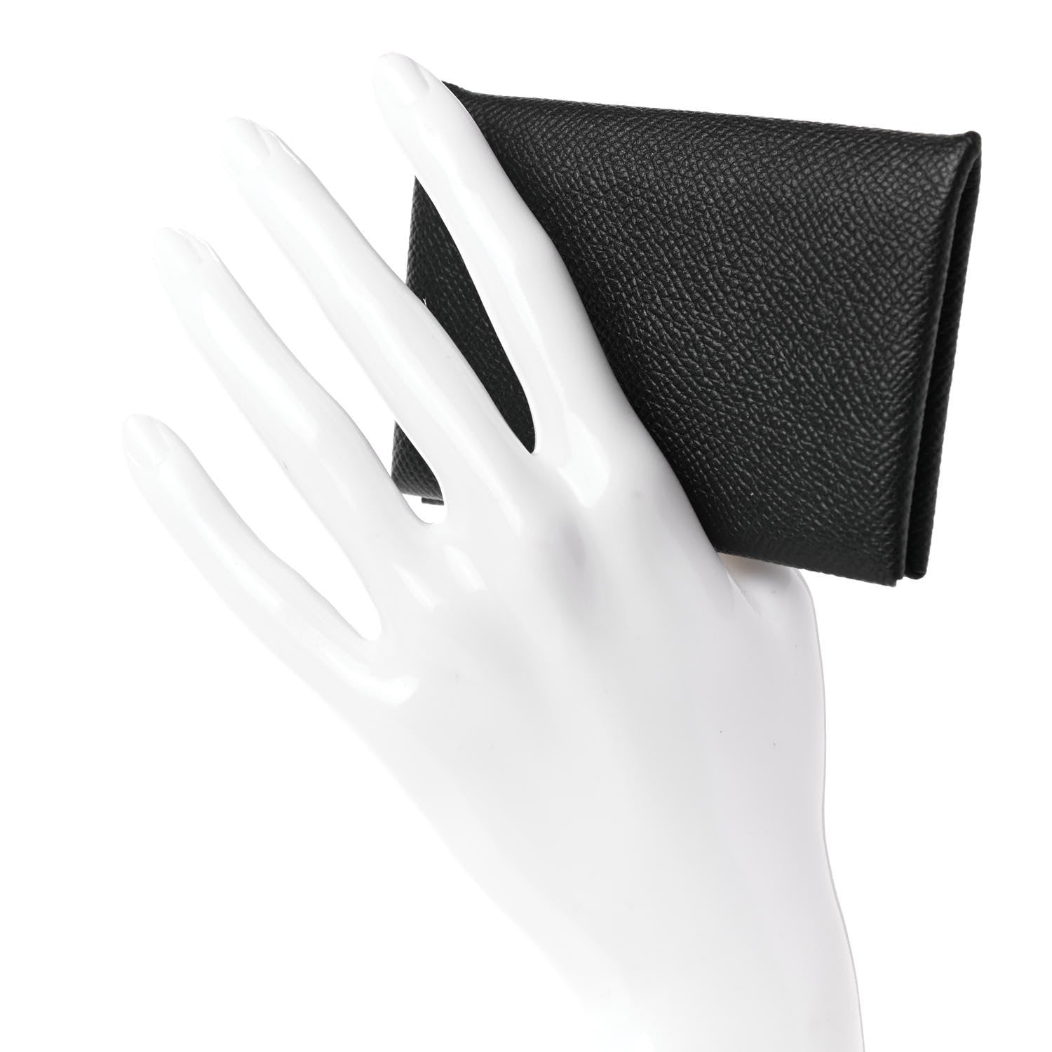 Hermes Epsom Calvi Card Case Black 2 of 8