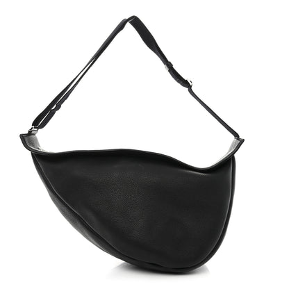 The Row Grained Calfskin Large Slouchy Banana Bag Black 1 of 14