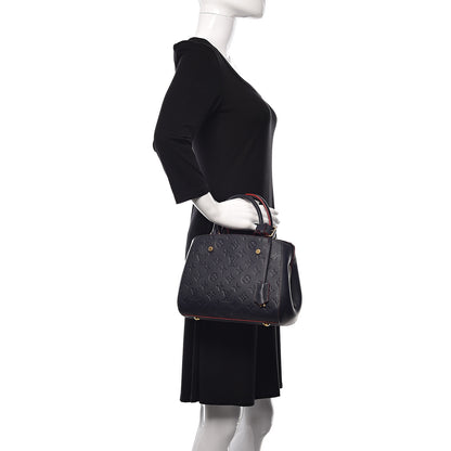 Louis Vuitton Empreinte Montaigne BB Marine Rouge 3 of 11