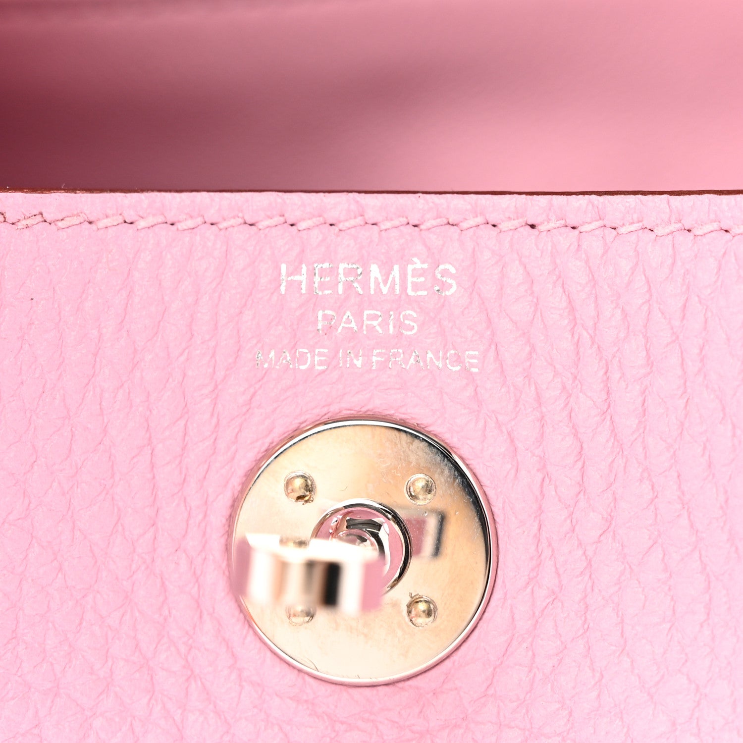 Hermes Taurillon Clemence Mini Lindy 20 Mauve Sylvestre 6 of 11