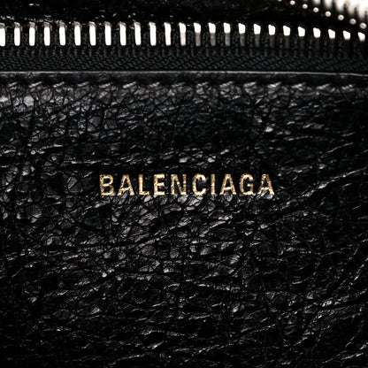 Balenciaga Agneau Arena Logo Multicolor Print XS Bazar Shopper Tote Black White 6 of 11