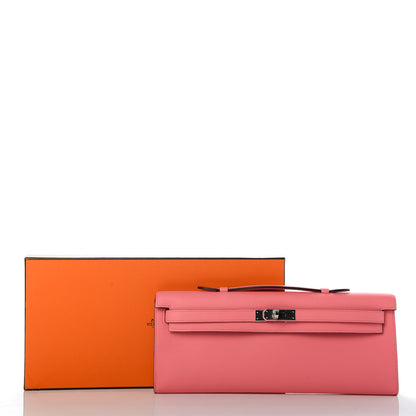 Hermes Swift Kelly Cut Clutch Pochette Rose D'Ete 7 of 7