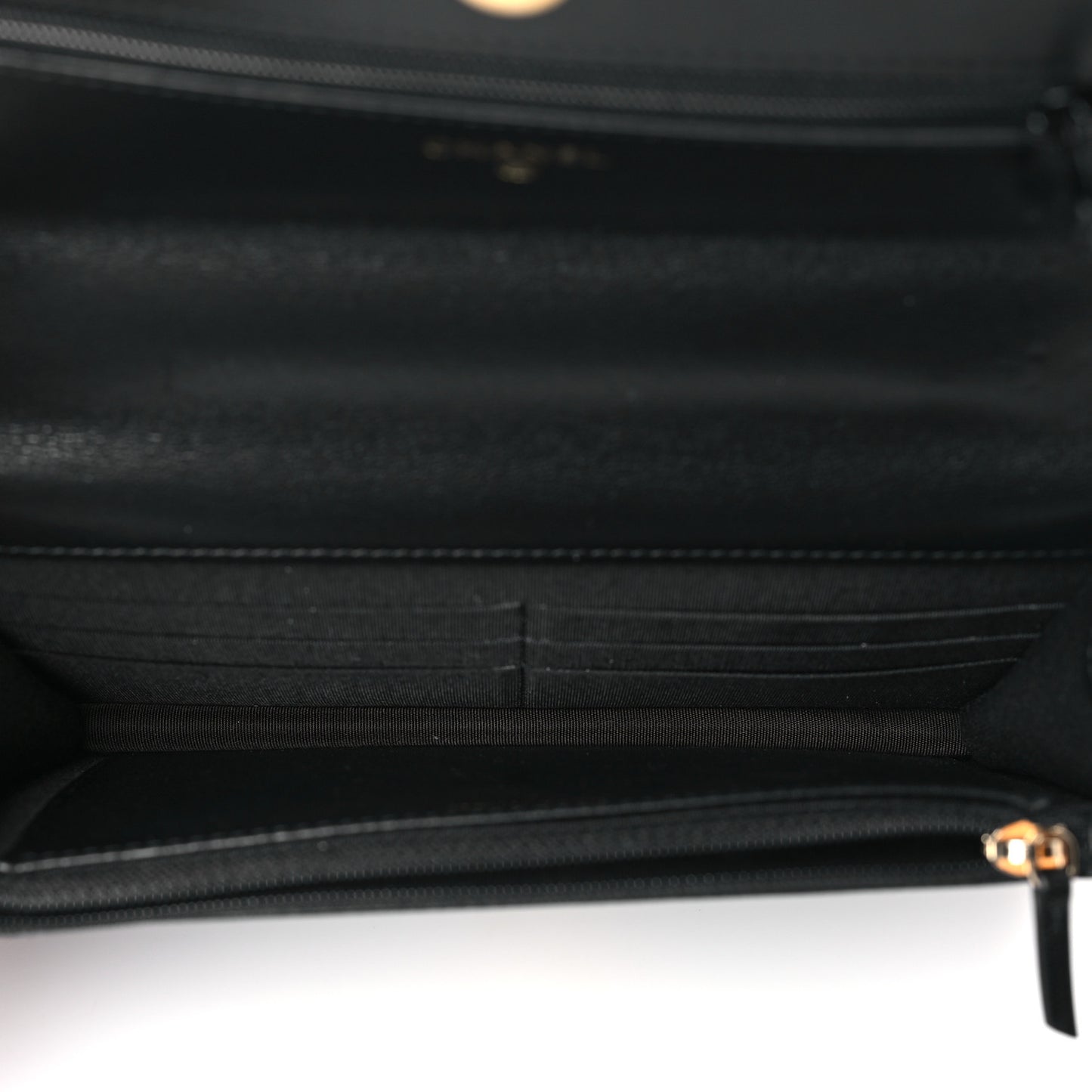Lambskin Quilted Chanel 19 Wallet On Chain WOC Black
