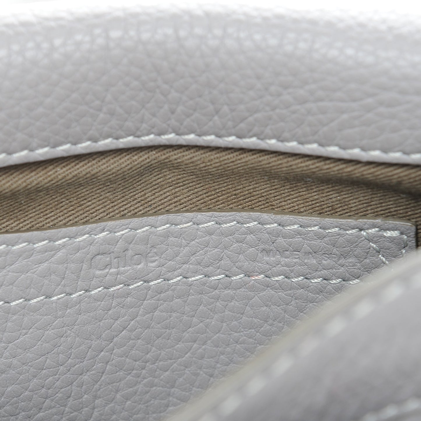 Calfskin Mini Marcie Round Crossbody Bag Cashmere Grey