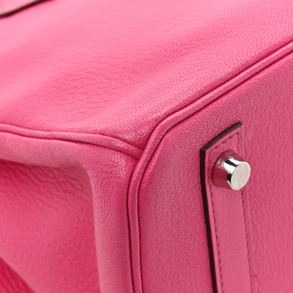 Hermes Chevre Mysore Birkin 30 Rose Shocking 12 of 16
