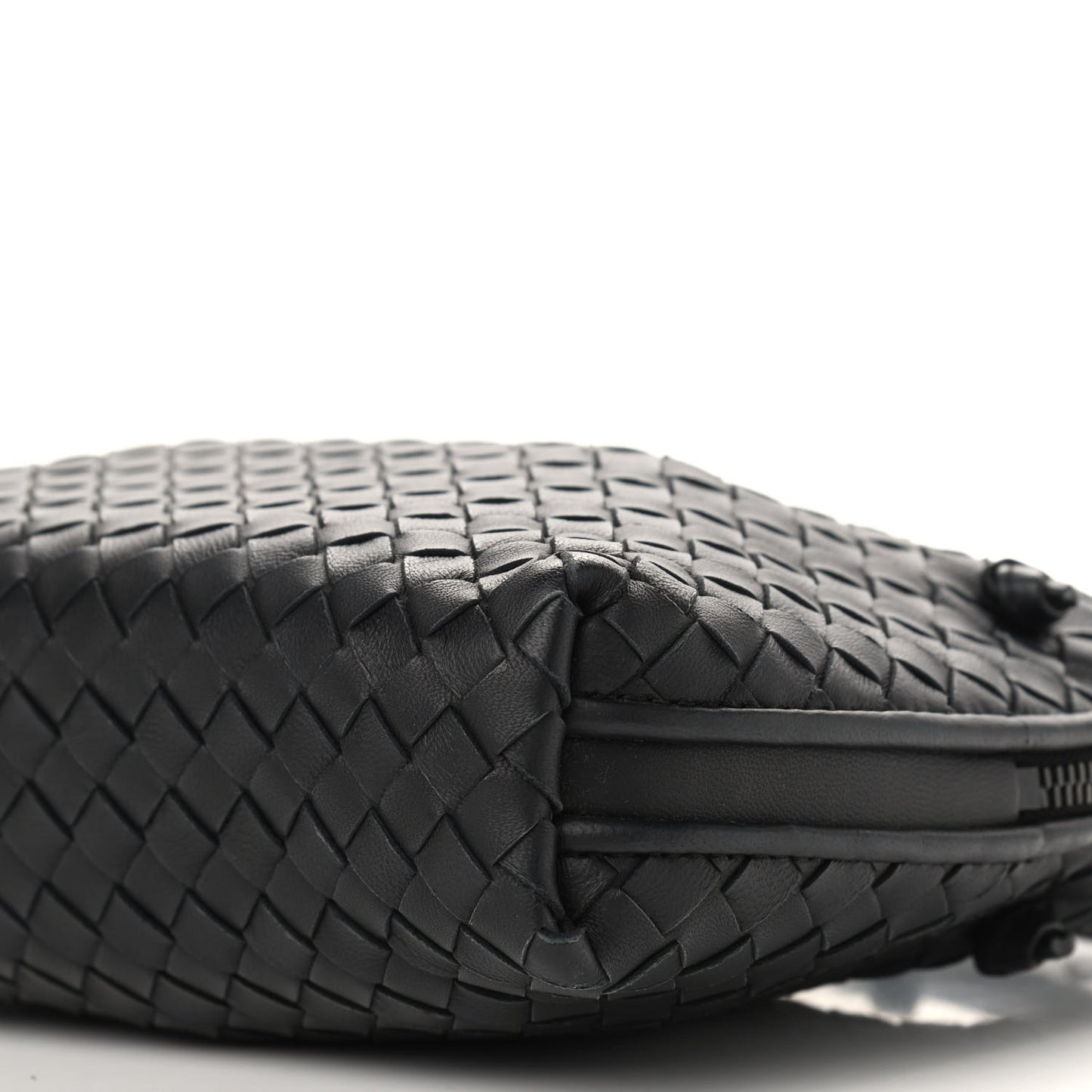 Nappa Intrecciato Pillow Crossbody Messenger Black