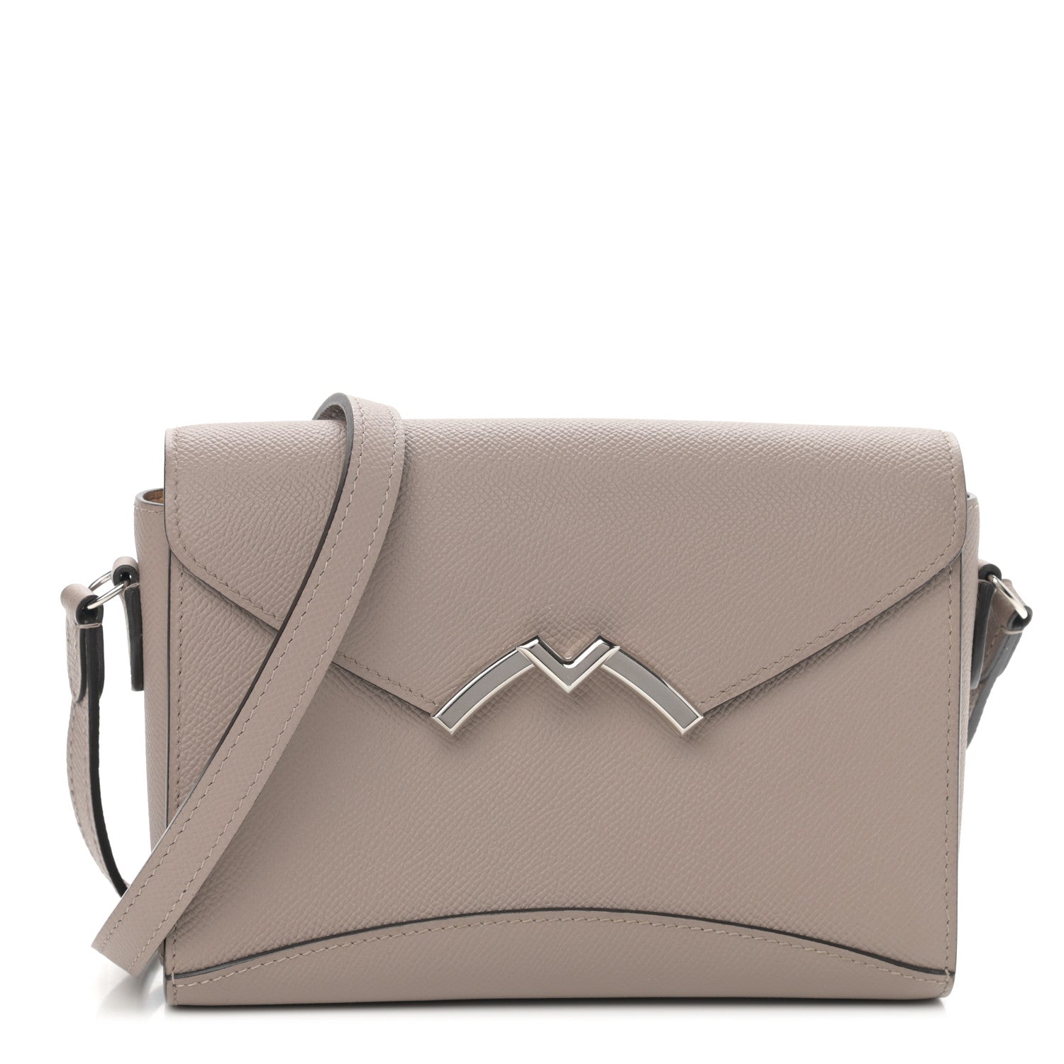 Moynat Taurillon Gabrielle Reporter Shoulder Bag Tourterelle 1 of 10