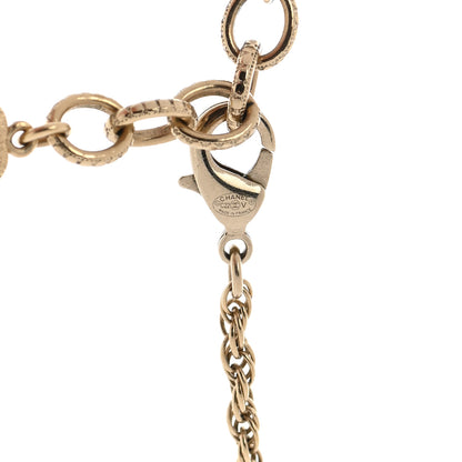 Chanel Pearl CC Round Pendant Necklace Gold 5 of 5