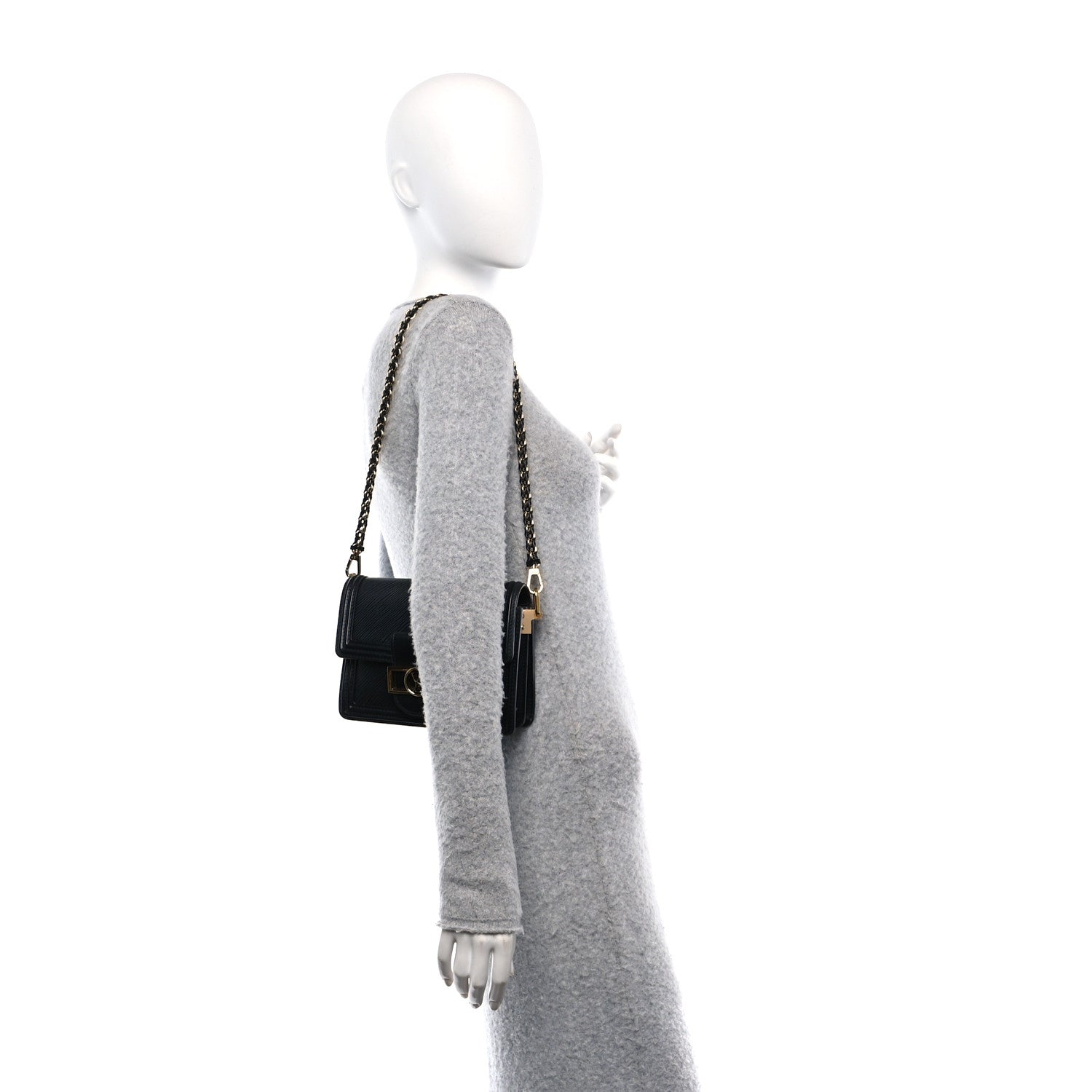 Louis Vuitton Epi Mini Dauphine Black 2 of 10