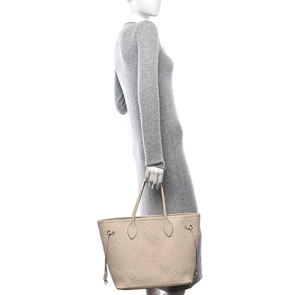 Louis Vuitton Empreinte Monogram Giant Neverfull MM Cream 2 of 10