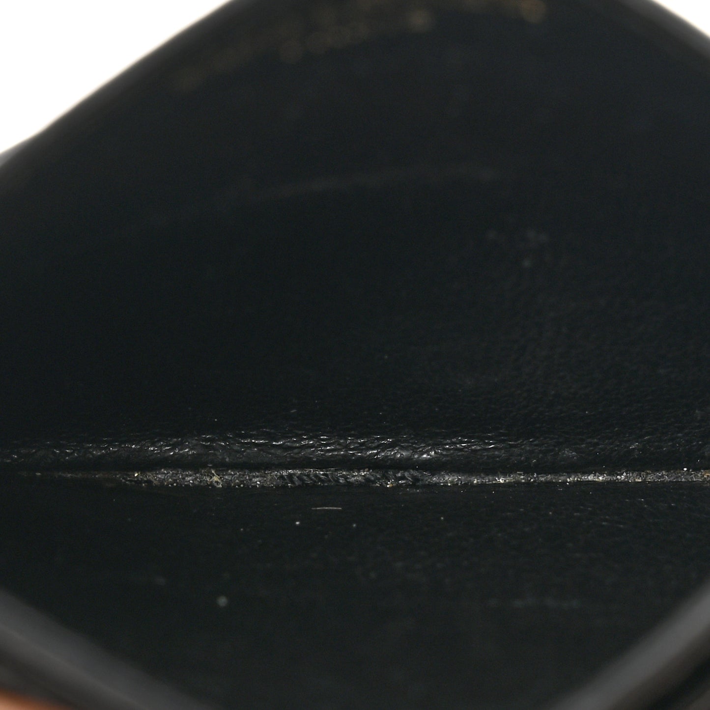 Grain De Poudre Matelasse Chevron Monogram Credit Card Case Black