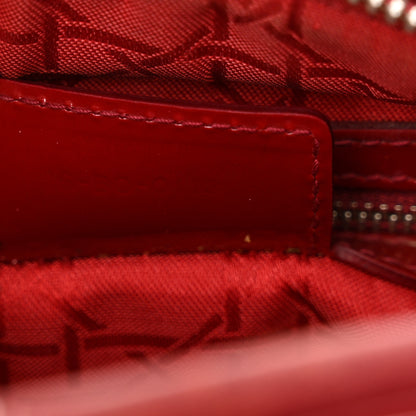 Christian Dior Patent Cannage Medium Lady Dior Red 7 of 16