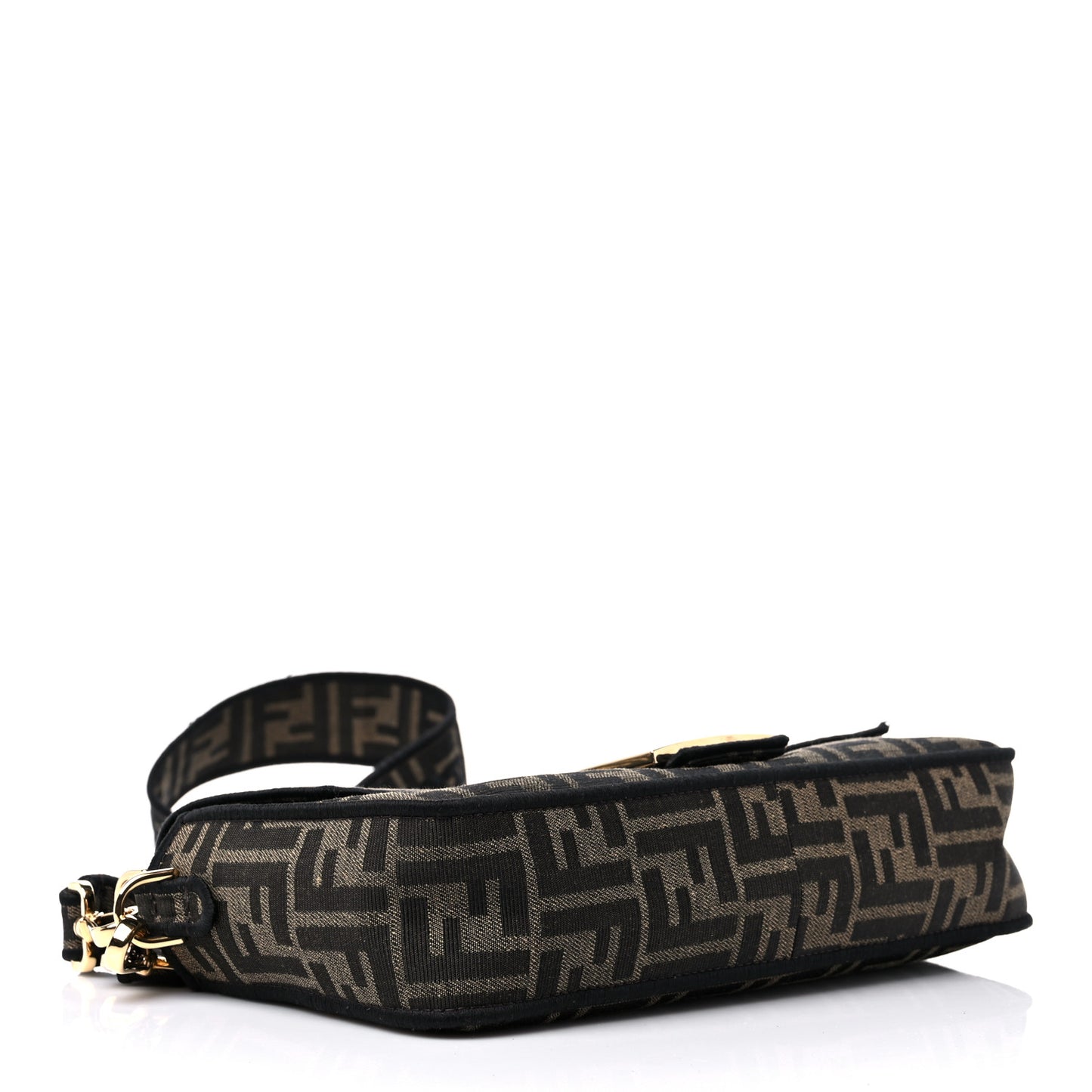 Fabric Jacquard FF 1974 Medium Baguette Tobacco Moro Black