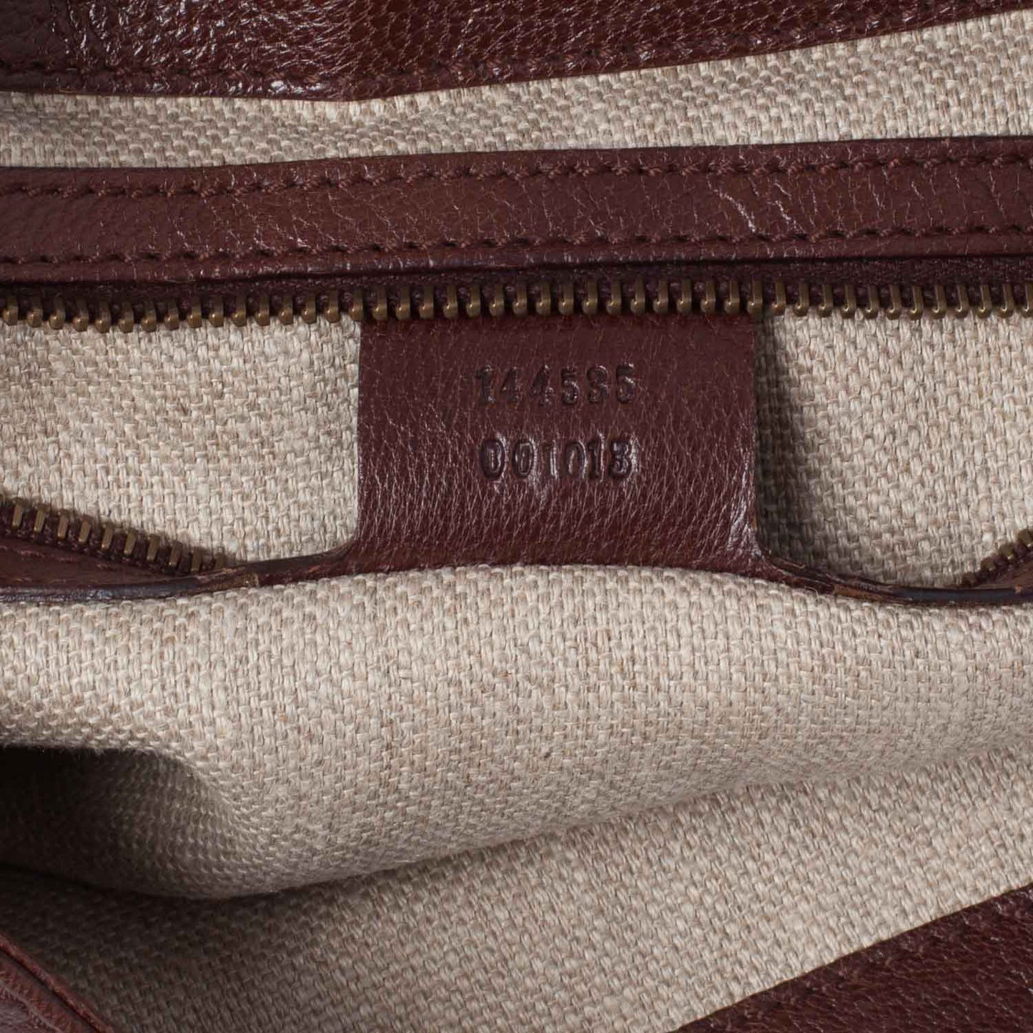 Leather Studded and Tooled Pelham Brown