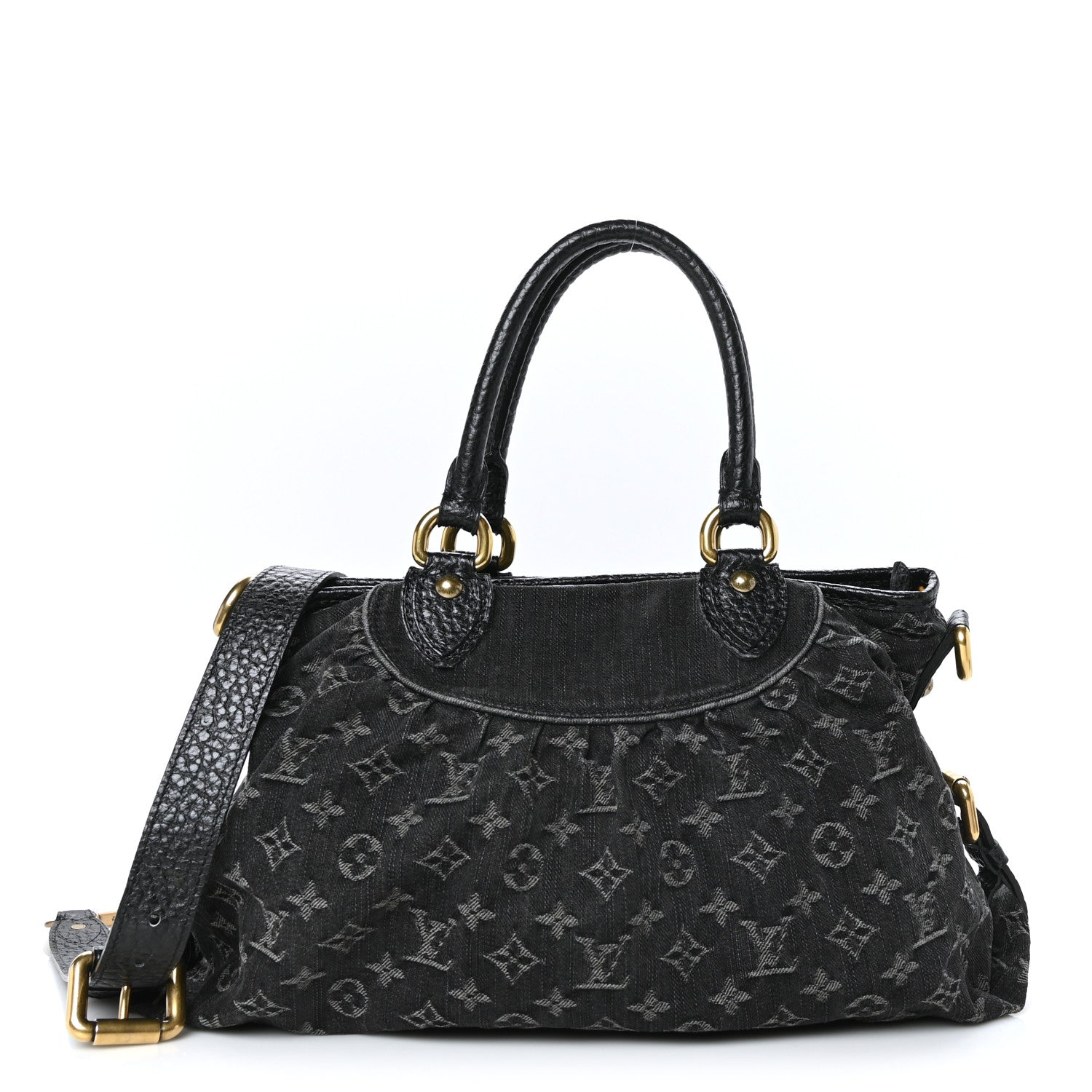 Louis Vuitton Denim Neo Cabby MM Black 1 of 9