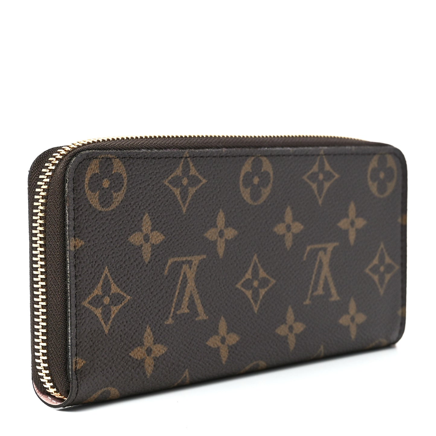Monogram Clemence Wallet Rose Ballerine
