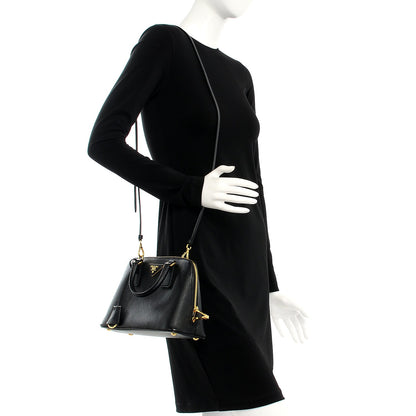 Prada Saffiano Lux Small Promenade Tote Black 2 of 13
