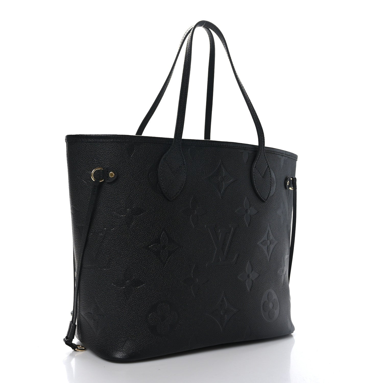 Louis Vuitton Empreinte Monogram Giant Neverfull MM Black 4 of 9