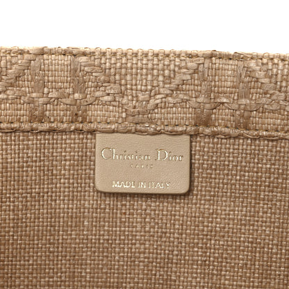 Christian Dior Raffia Cannage Medium Book Tote Natural 5 of 11