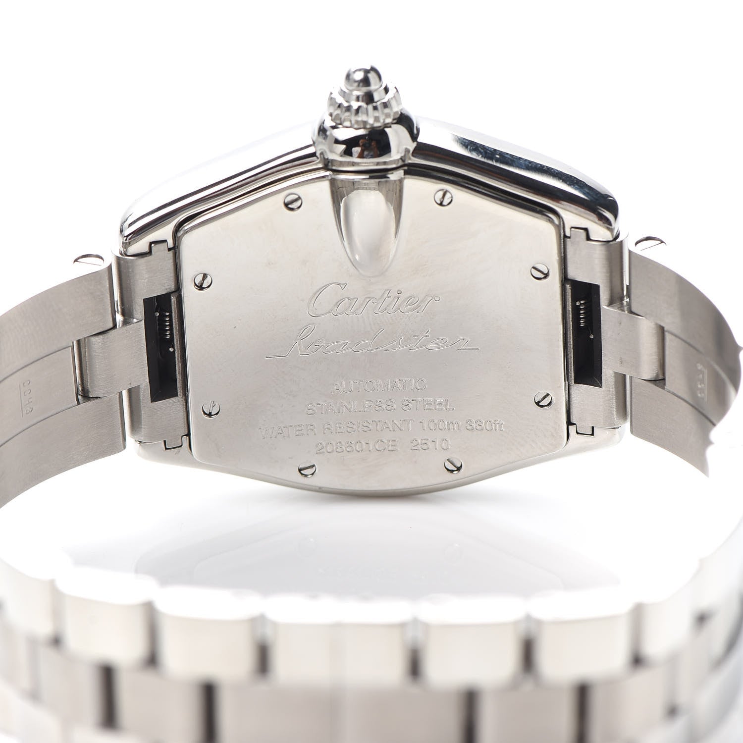 Cartier Stainless Steel 37mm Roadster Automatic Watch Black 4 of 6