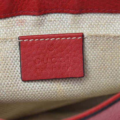 Gucci Pebbled Calfskin Small Soho Flap Crossbody Red 7 of 10