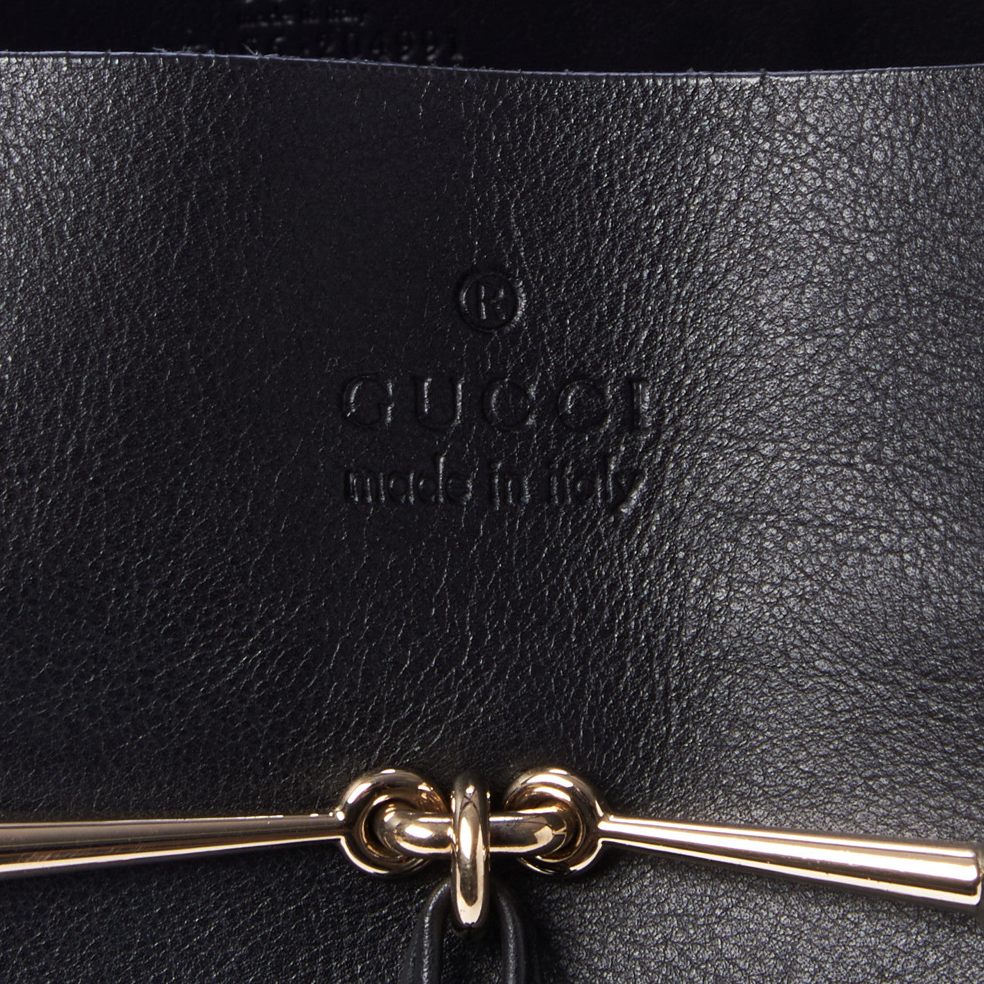 Gucci Calfskin Park Avenue Horsebit Small Tote Black 7 of 8