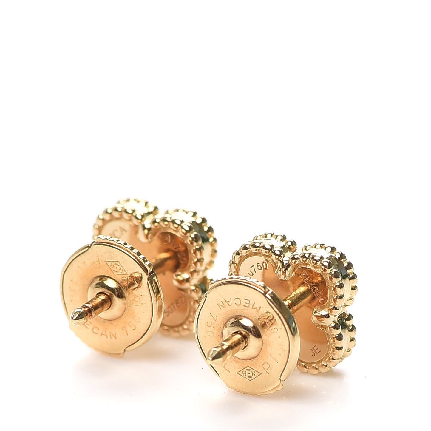 18K Yellow Gold Mother of Pearl Sweet Alhambra Earrings