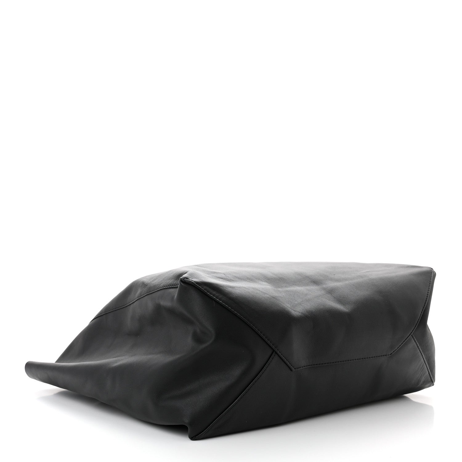 Celine Lambskin Horizontal Cabas Black 4 of 10