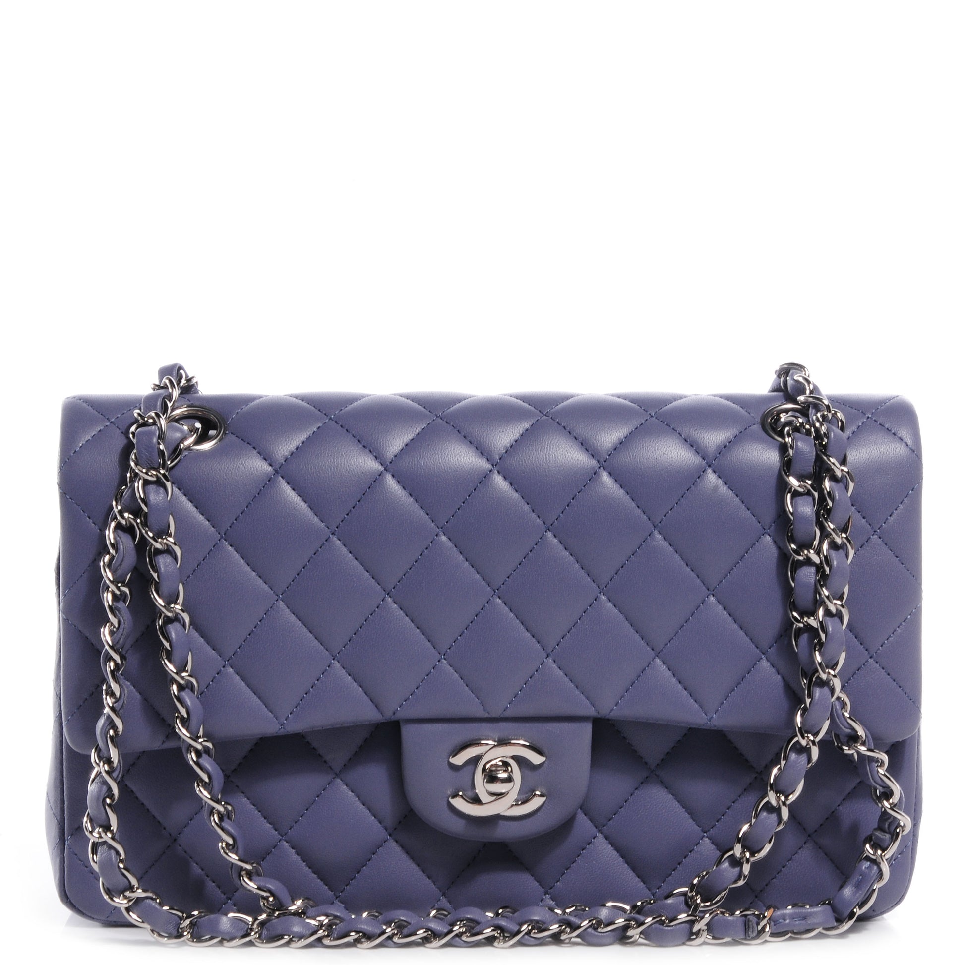 Chanel Lambskin Medium Double Flap Lavender 1 of 8