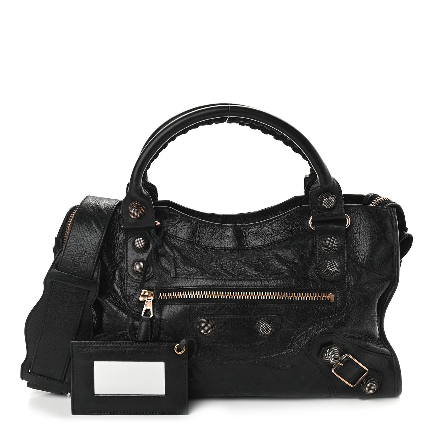 Agneau Giant 21 Rose Gold Hardware City Black