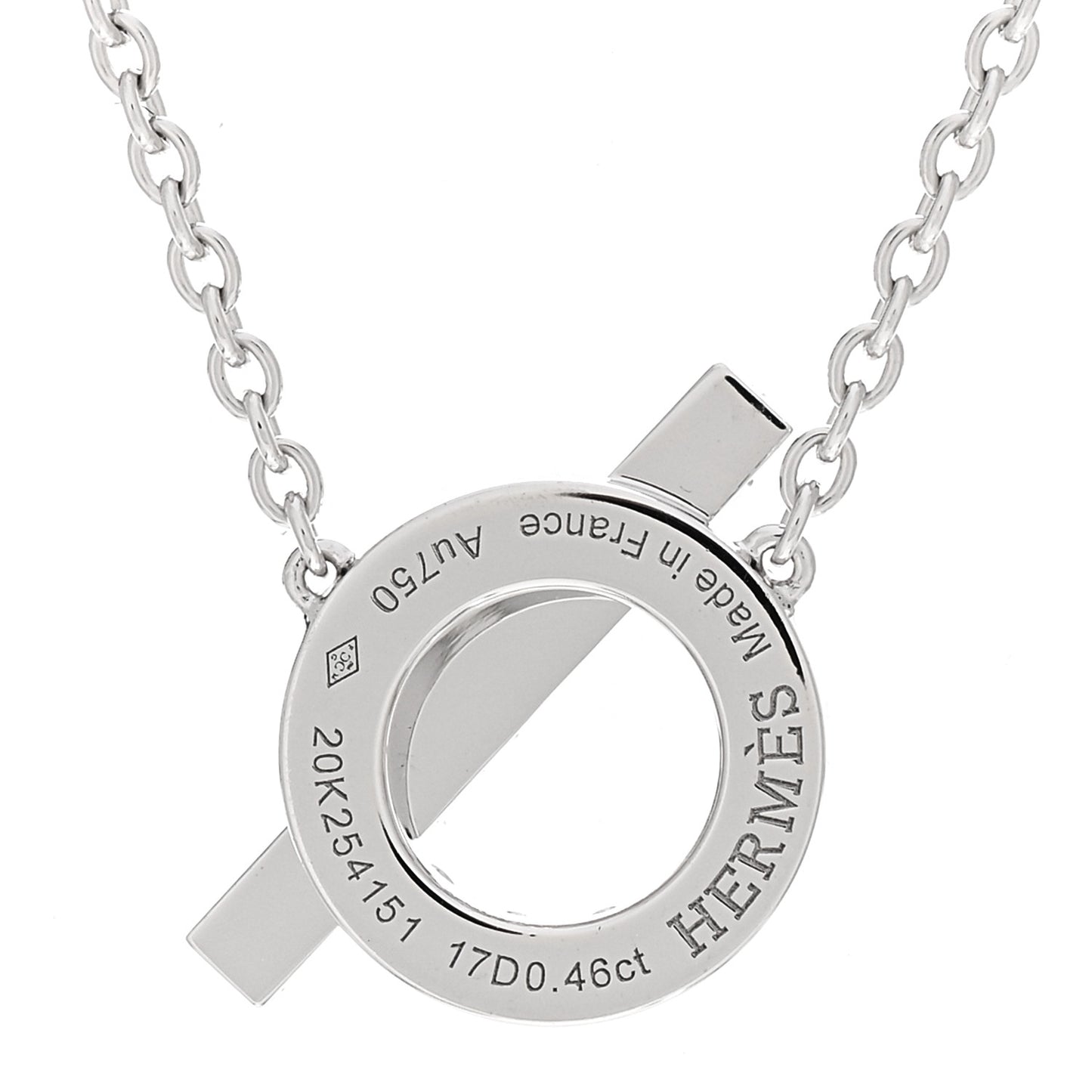 18K White Gold Diamond Finesse Pendant Necklace