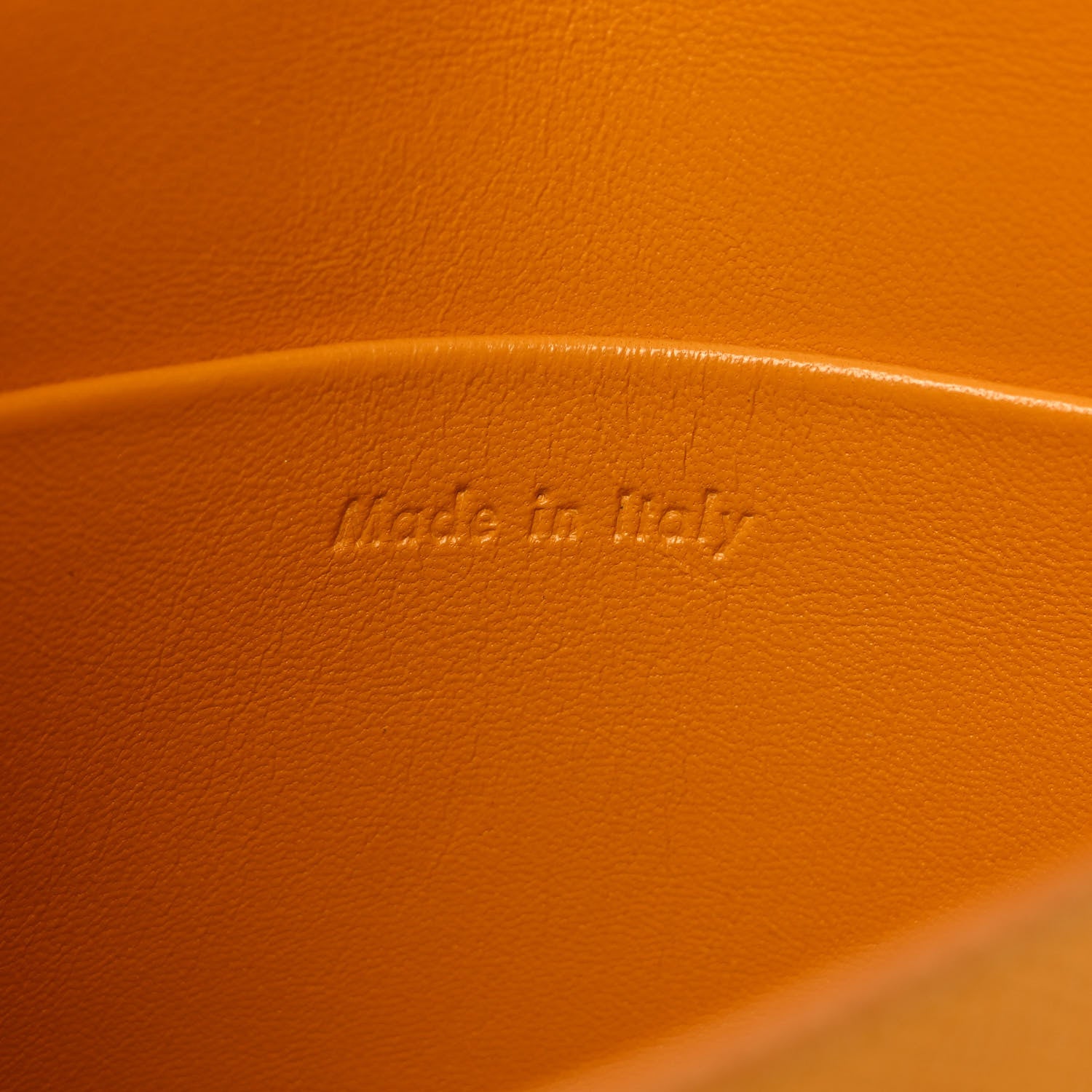 Celine Grained Calfskin Small Trotteur Saffron 7 of 9
